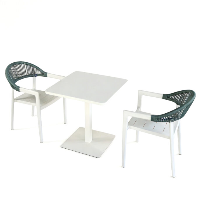 Dining Set with Steel Table
